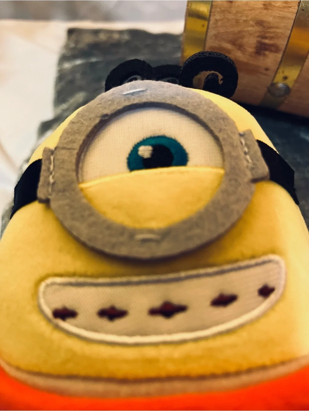 Lot of Two Yellow Plush Minion-Themed Kids Backpack Buddy